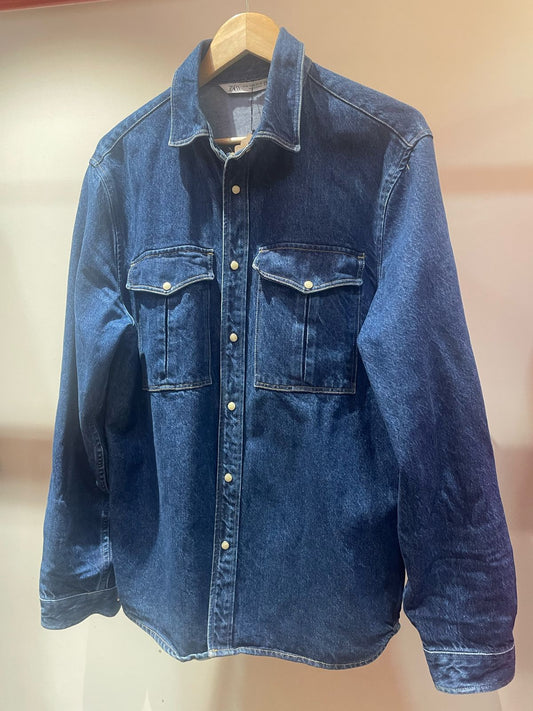 Zara Blue Denim Shirt