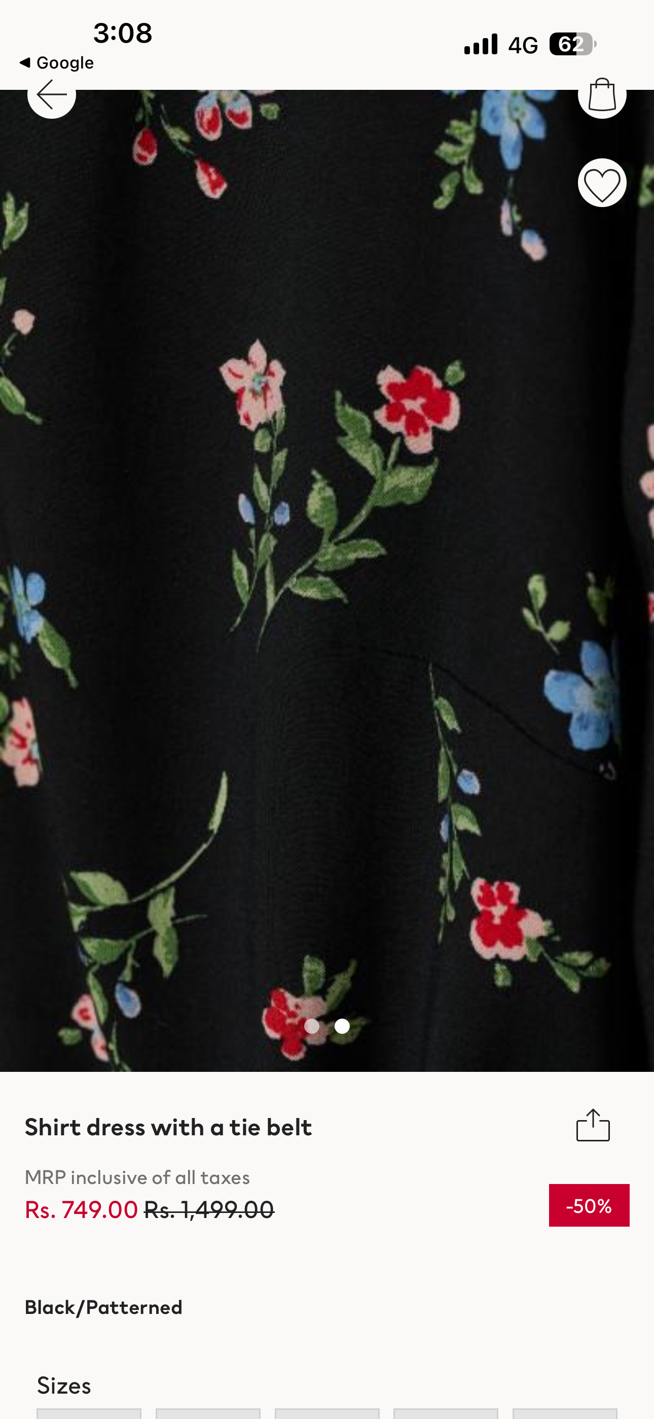 H&M Floral Shirt Dress