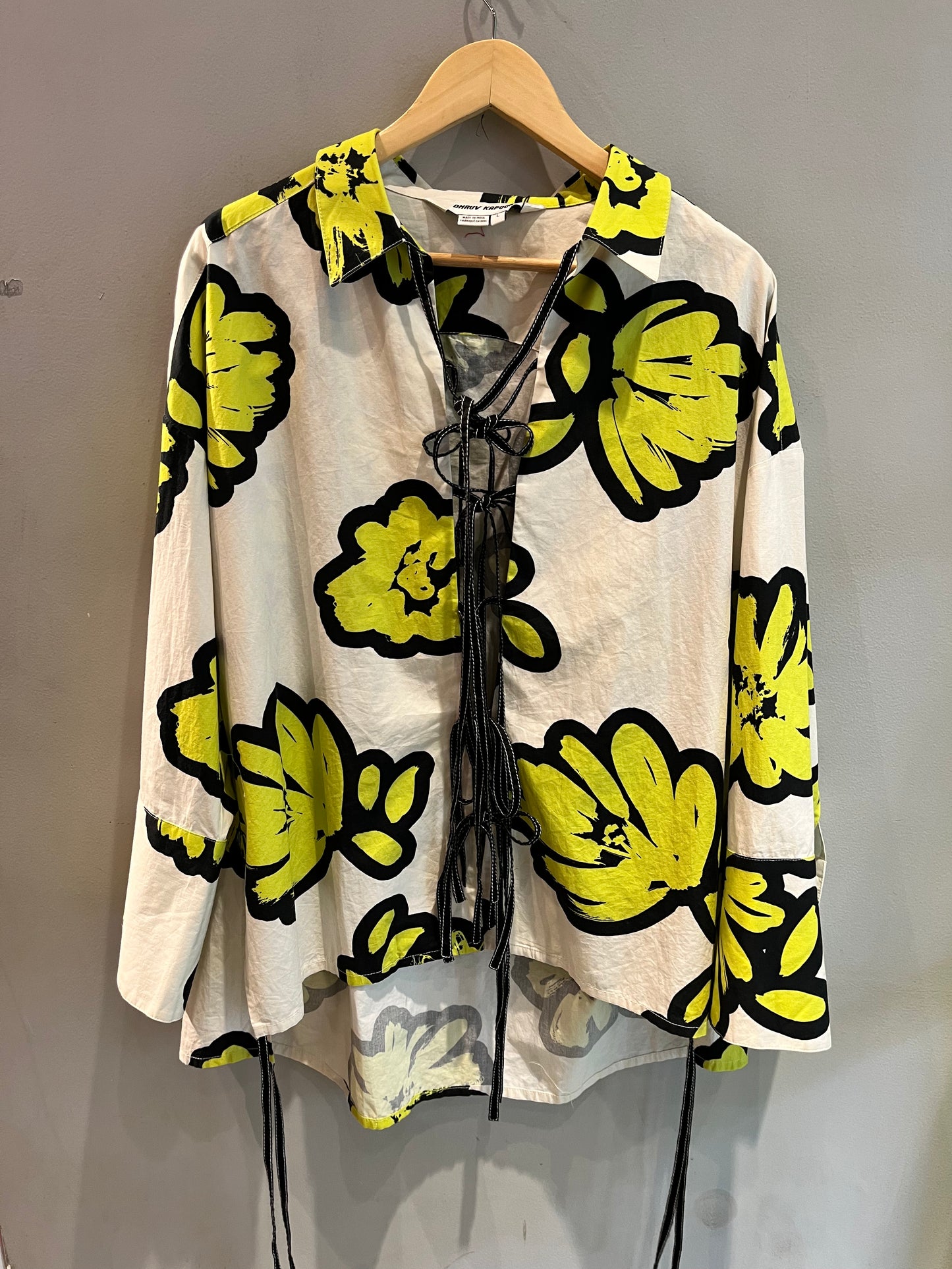 Dhruv Kapoor White Floral Shirt