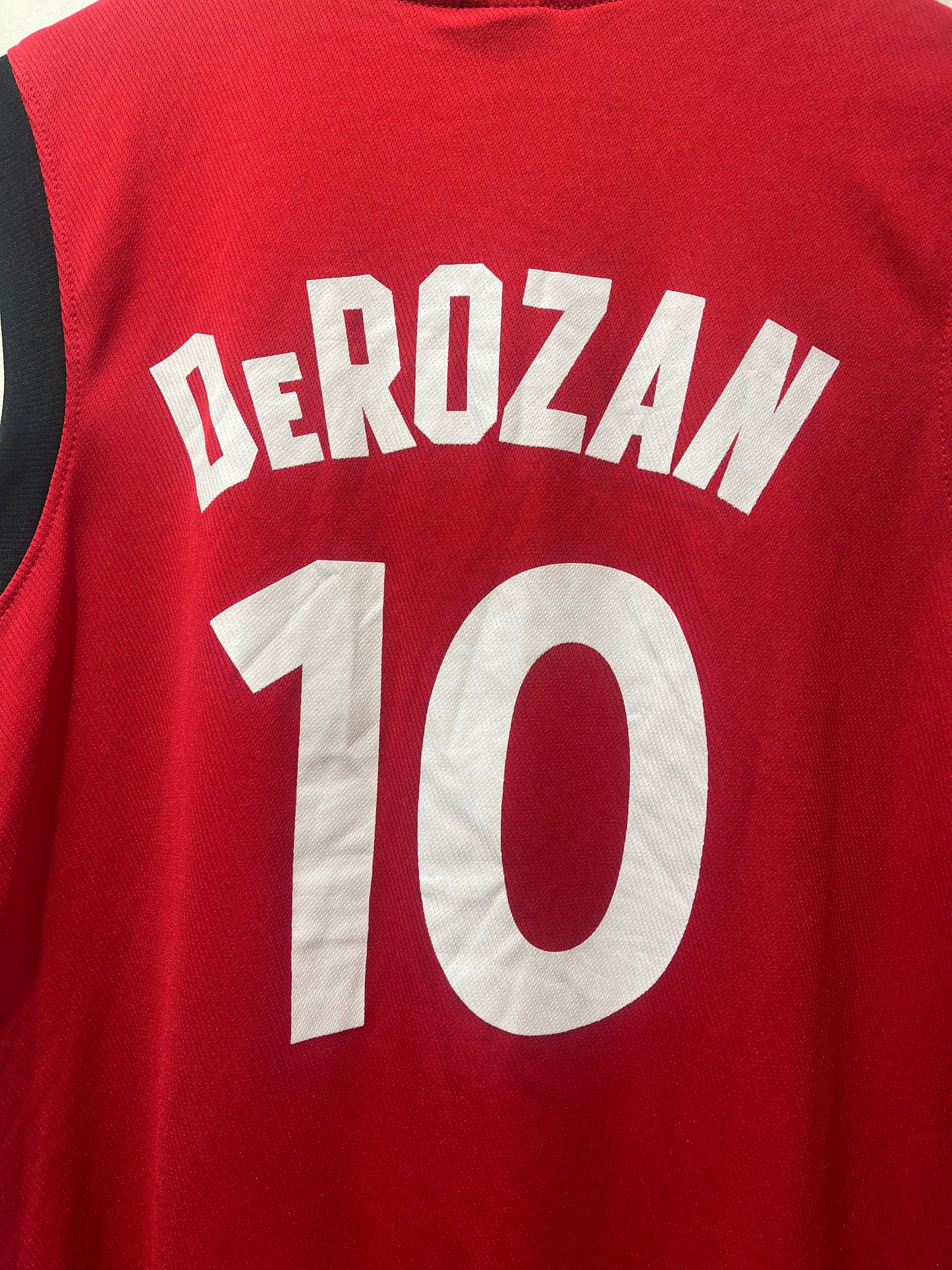 NBA Adidas Toronto Raptors Demar Derozen 10 Red Jersey