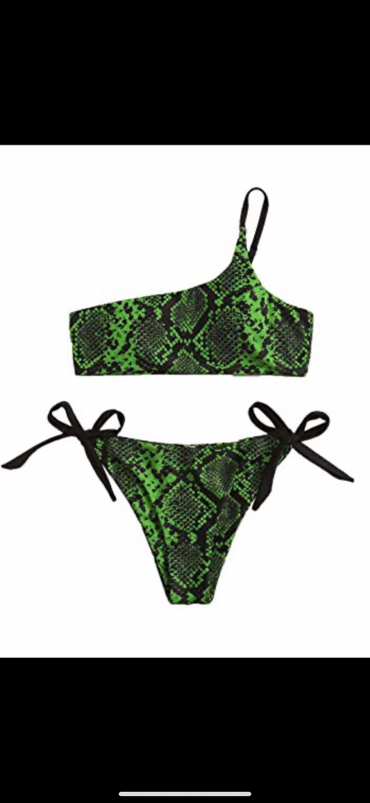 Urbanic Green Snack Skin Bikini Set