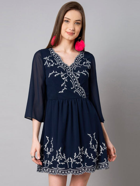 Faballey Embroidered Dress
