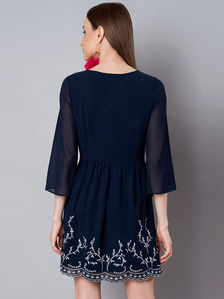 Faballey Embroidered Dress