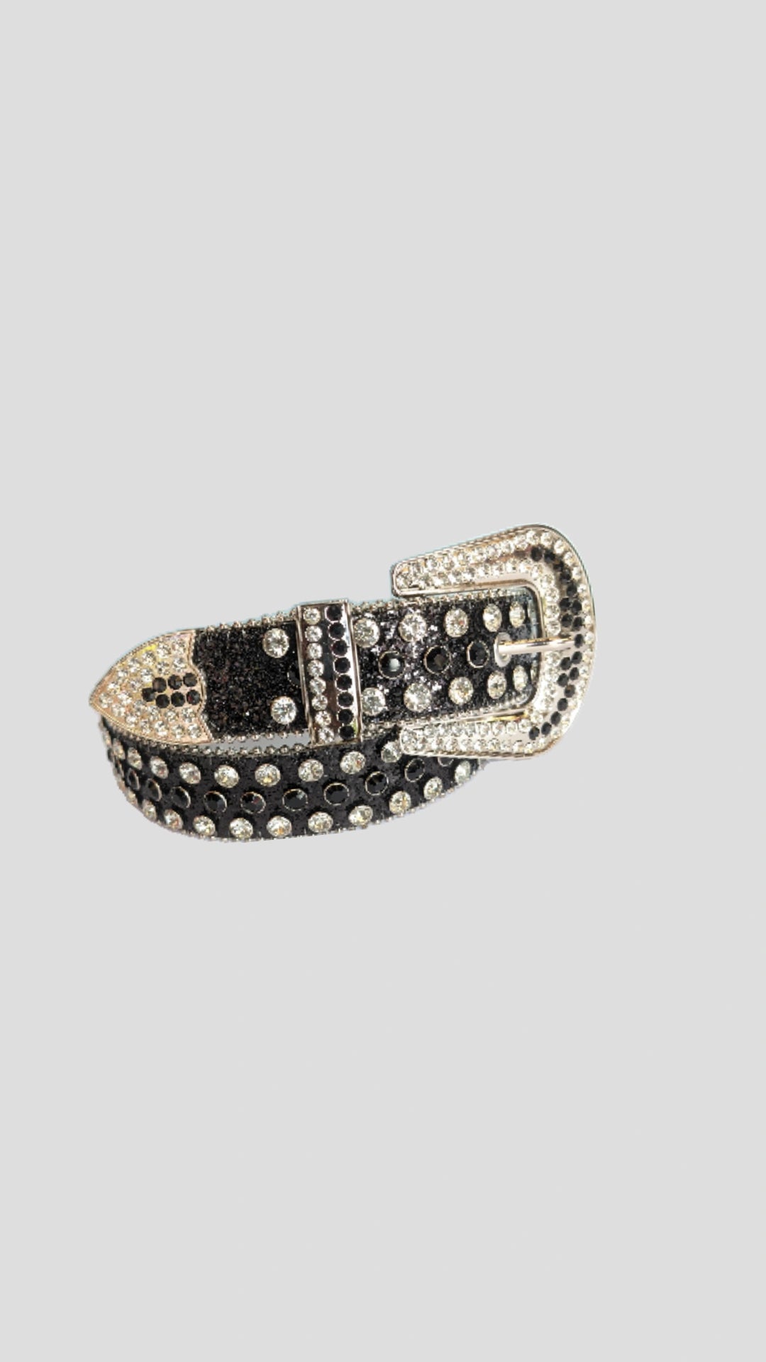 Silver Punk Y2K Rhinestone Belt