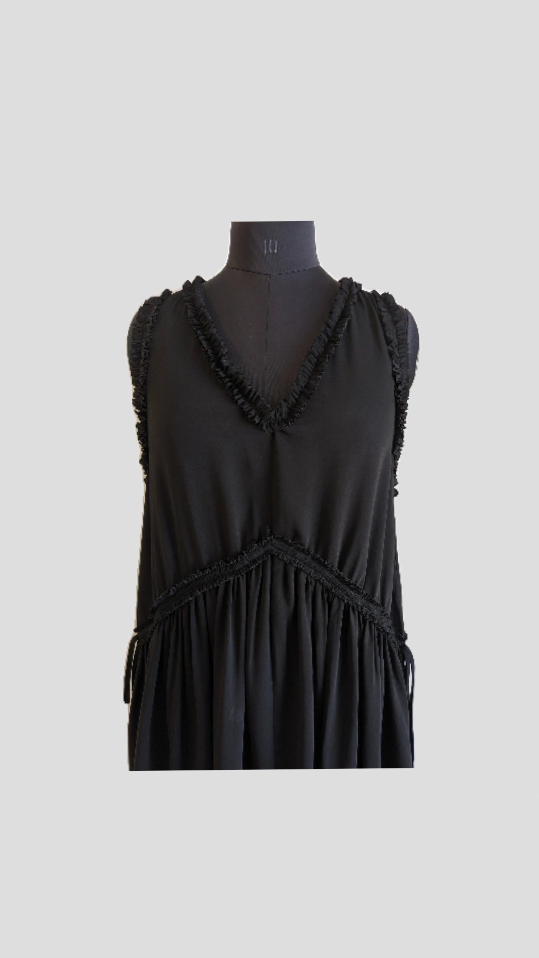 H&M Black V Neck Dress