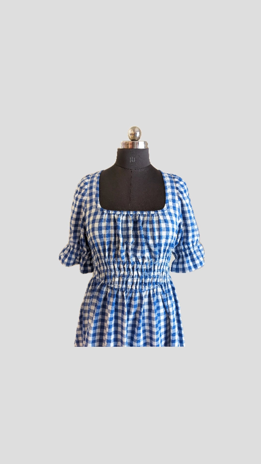 H&M Checked Smocked Dress