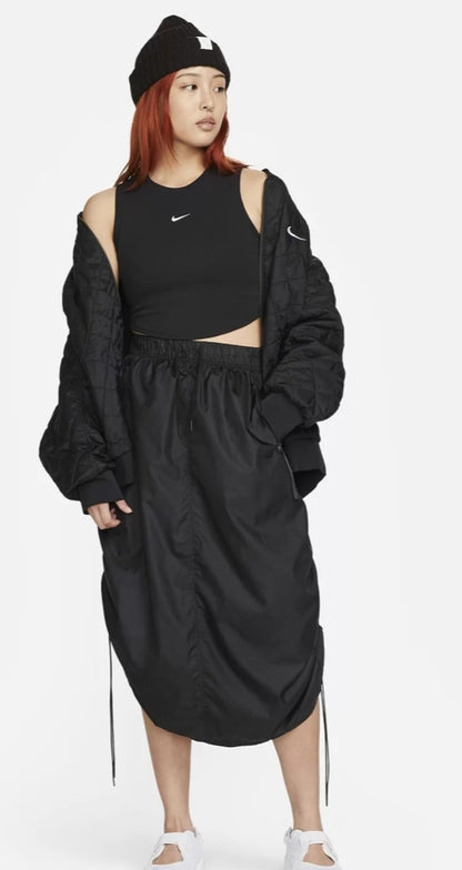 Nike Black Cropped Top