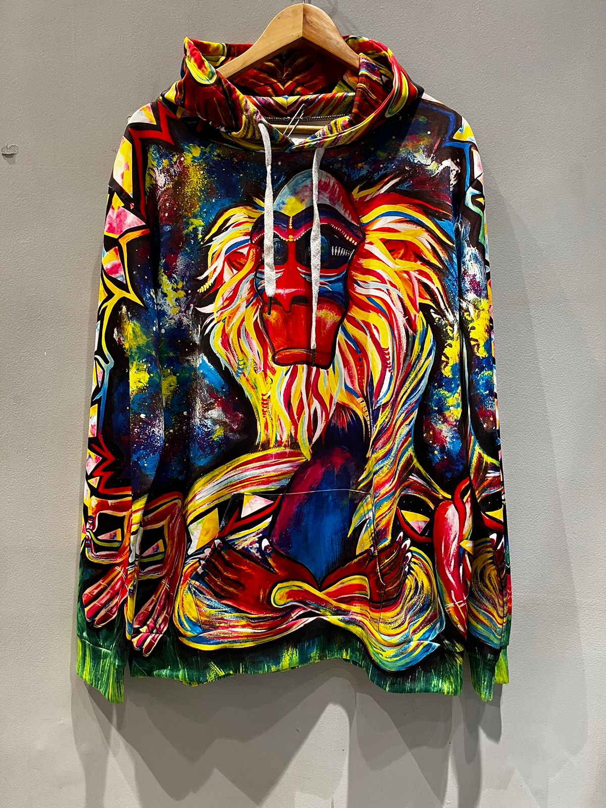 Meditating Rafiki Unisex Hoodie - Electro Threads