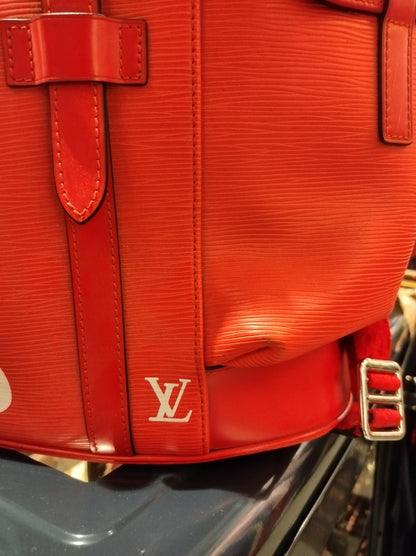 Supreme Louis Vuitton x Supreme Christopher Backpack Epi PM Red