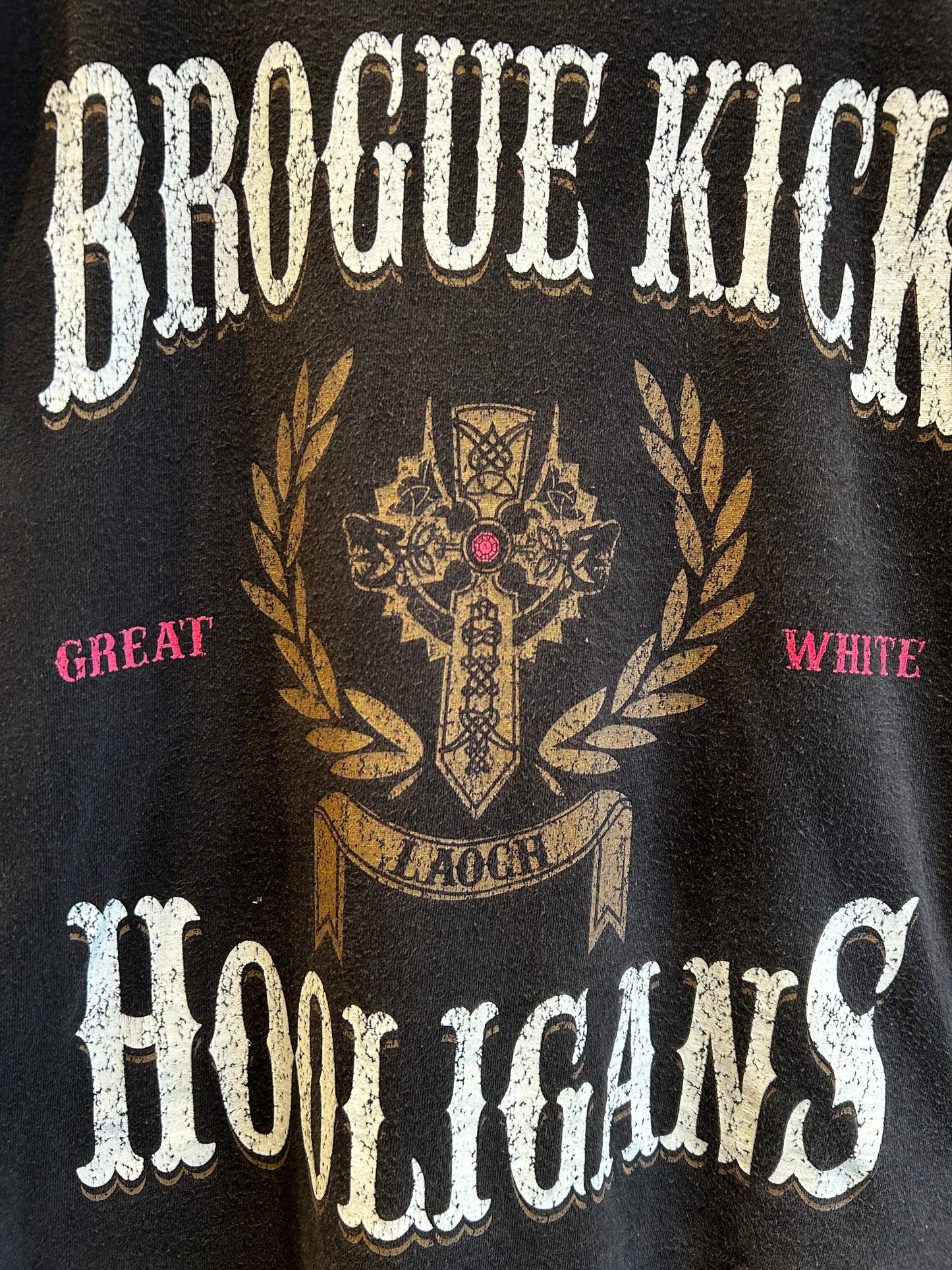 Sheamus Brogue Kick Hooligans (White Noise) Authentic T-shirt