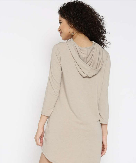 Forever 21 Beige Hoodie Dress