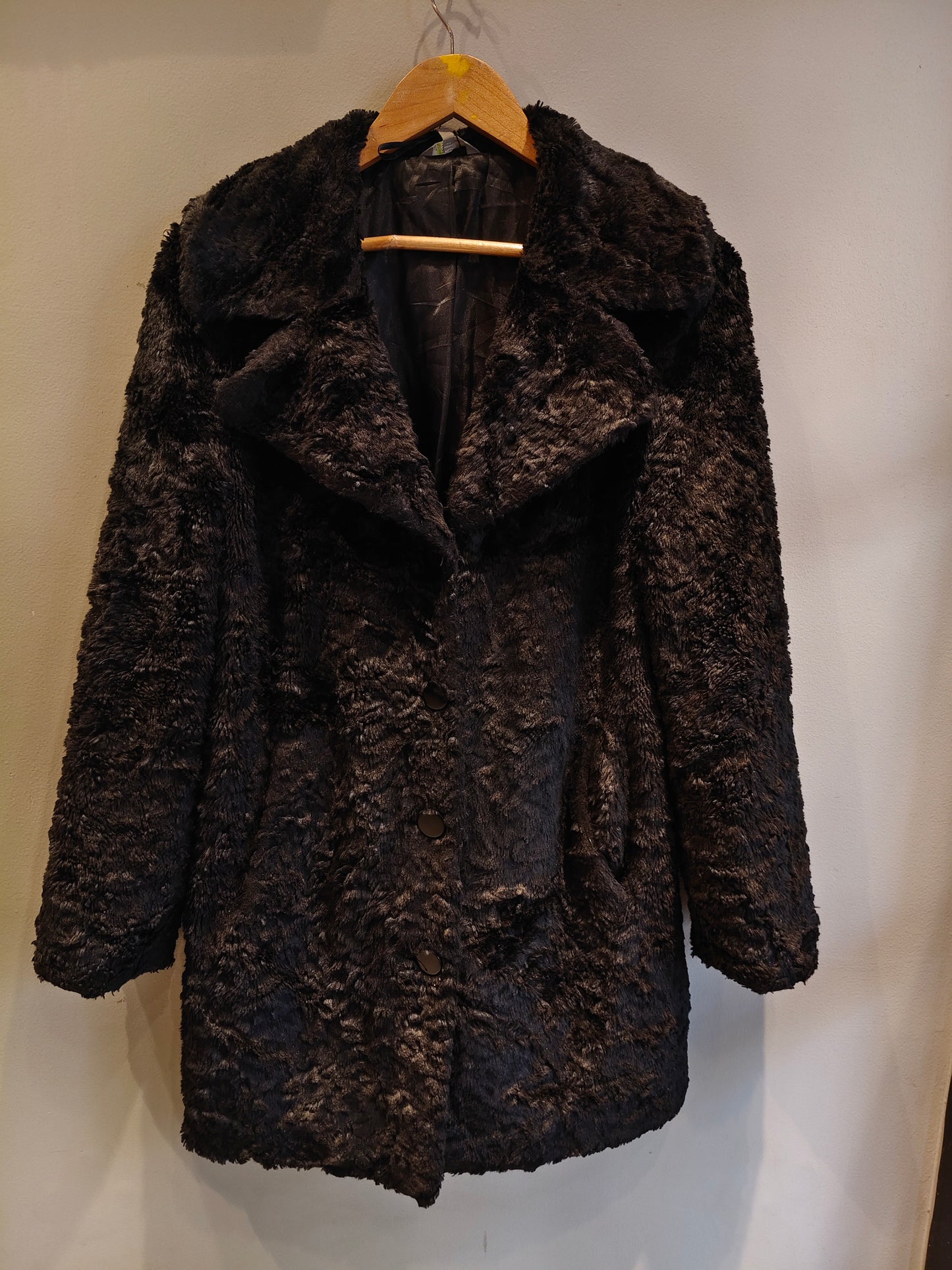 M&S Women Black Fur Coat