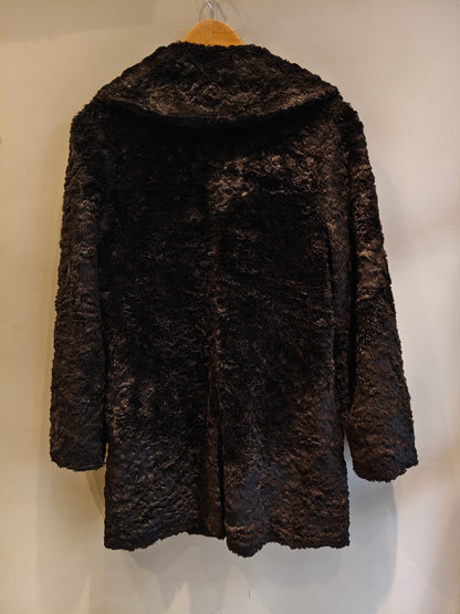 M&S Women Black Fur Coat