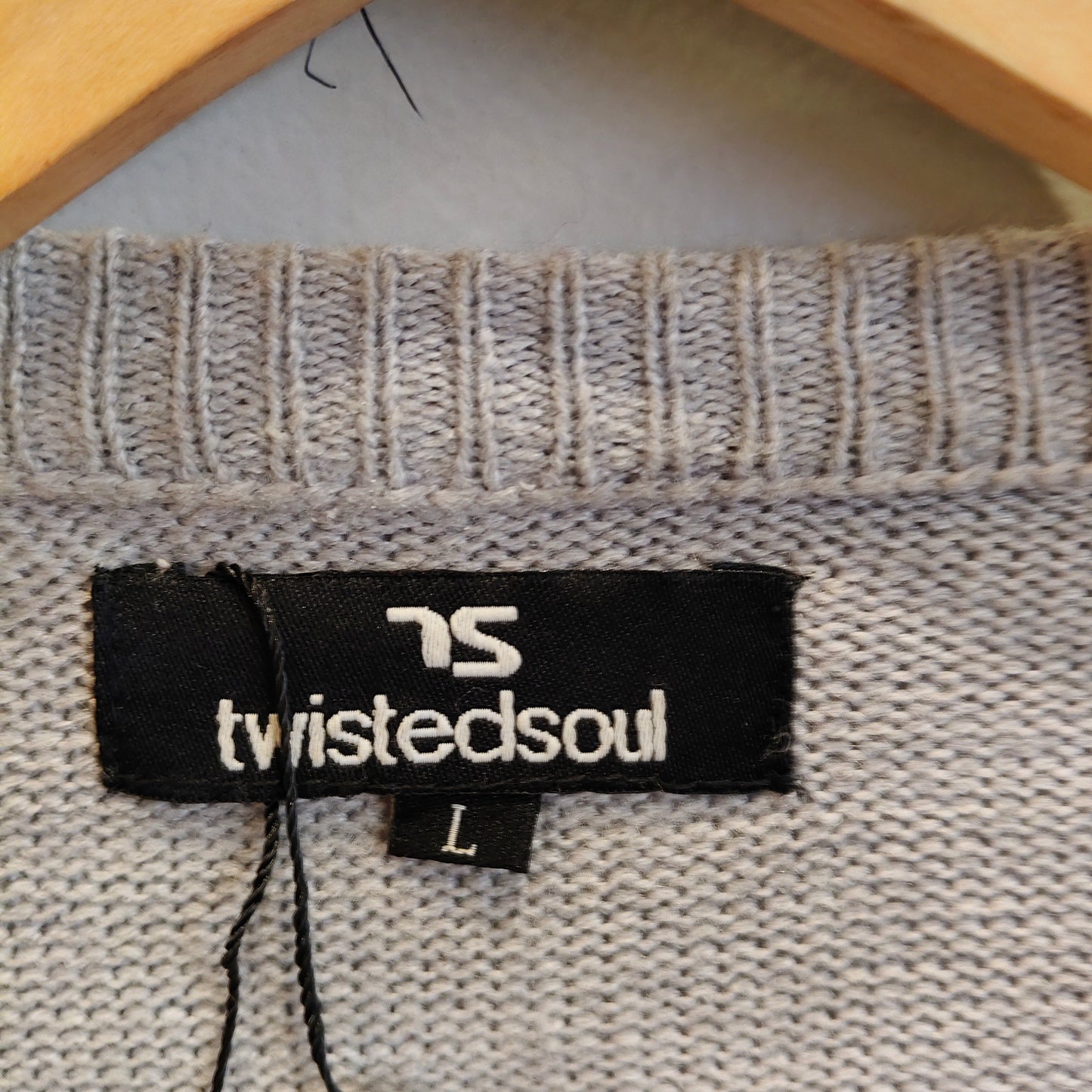 Twistedsoul Grey Christmas Sweater