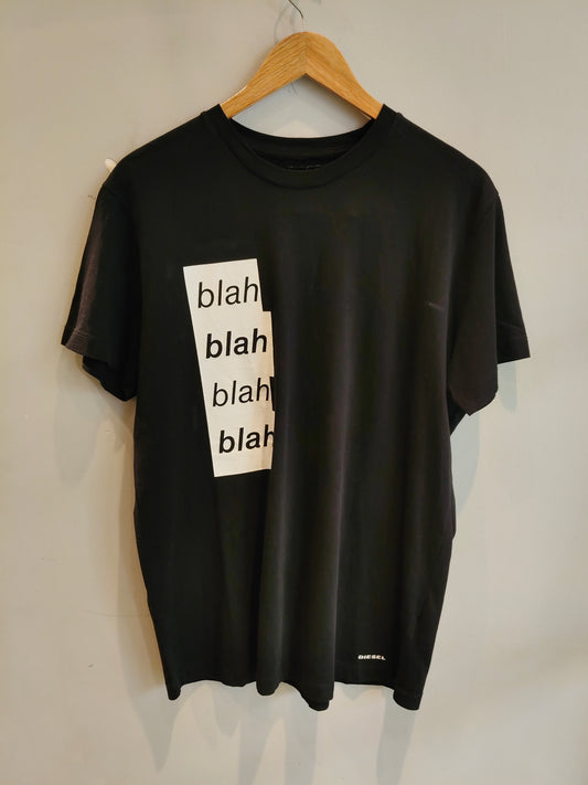 DIESEL Black BLAH BLAH T-shirt
