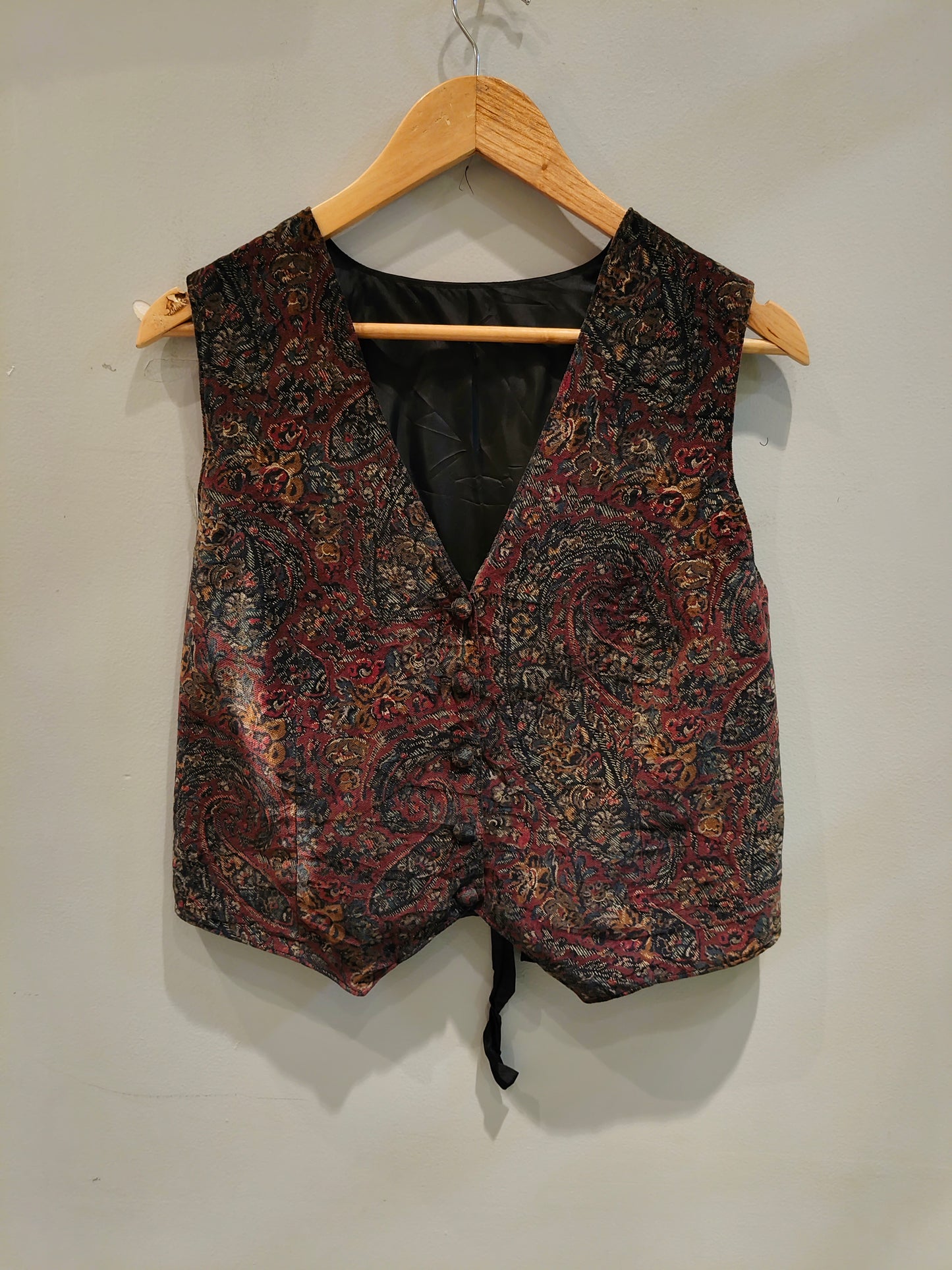 Vintage Paisley Printed Vest