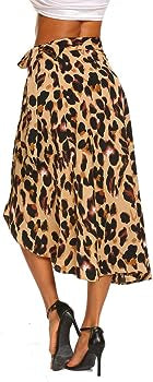 Jeuvre Wrap Around Leopard Print Skirt