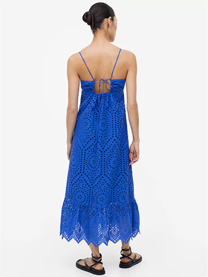 H&M Broderia Anglaise Cotton Dress