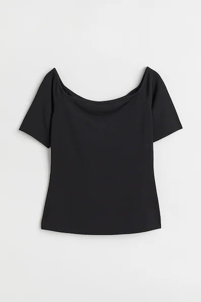 H&M Ribbed Off shoulder Top