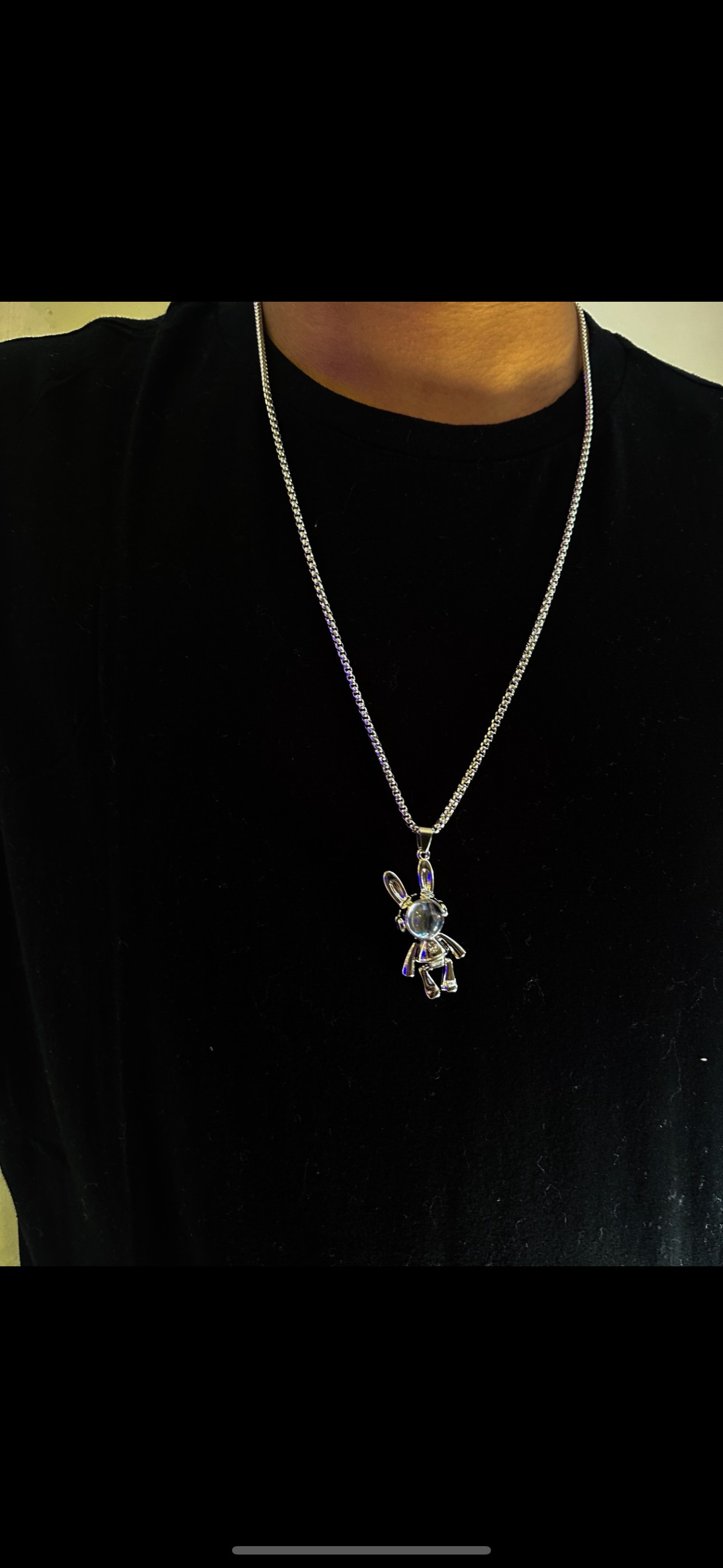 Space Astro Bunny Necklace