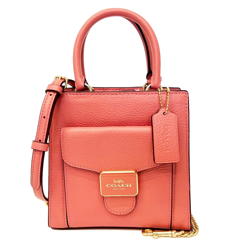 Coach Women’s Leather Mini Pepper Crossbody Small Satchel