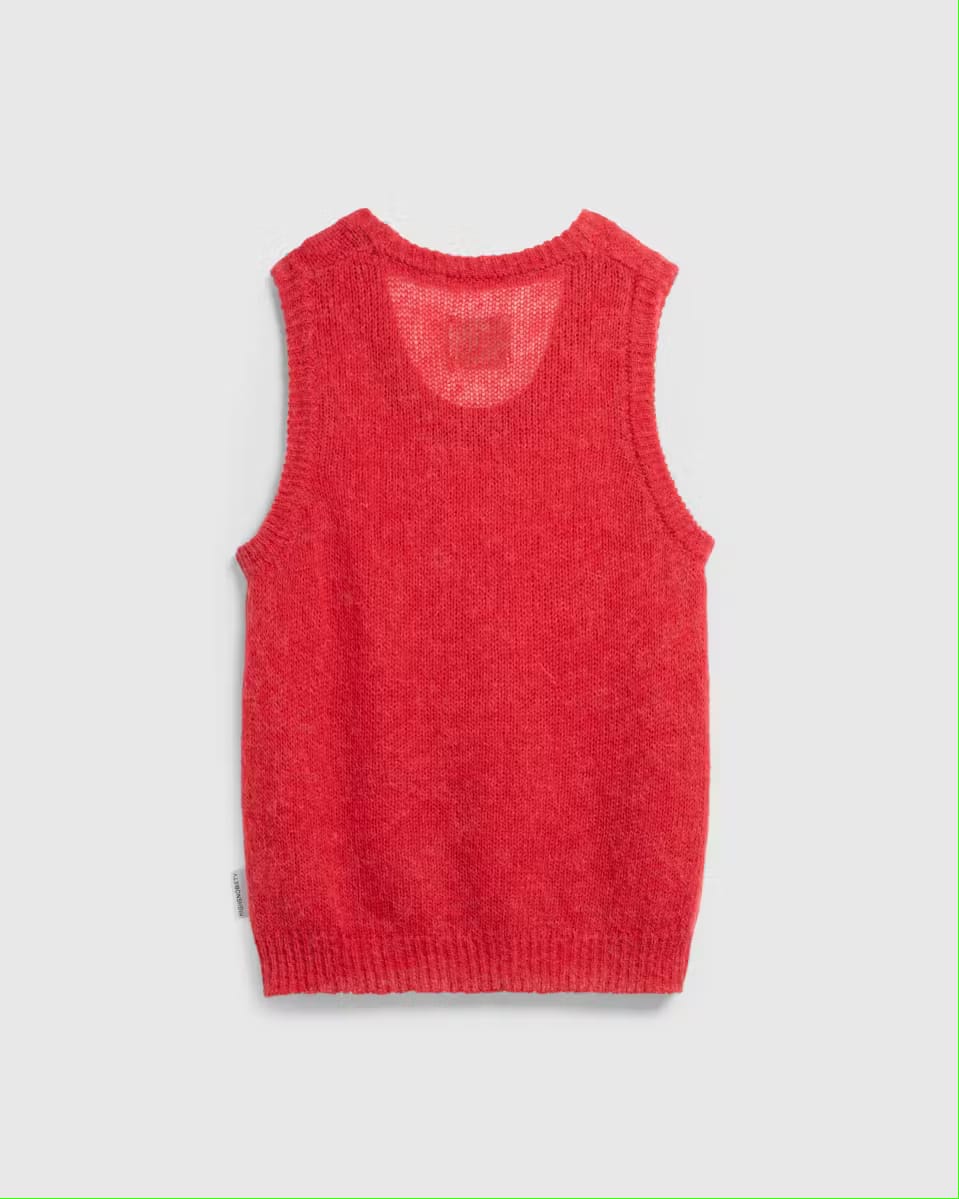 Highsociety Red Knit Vest