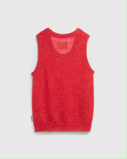 Highsociety Red Knit Vest