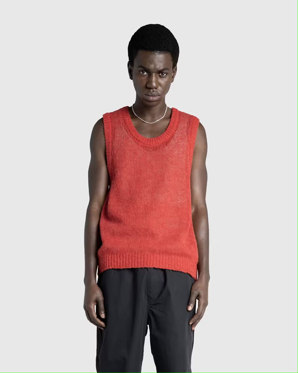 Highsociety Red Knit Vest