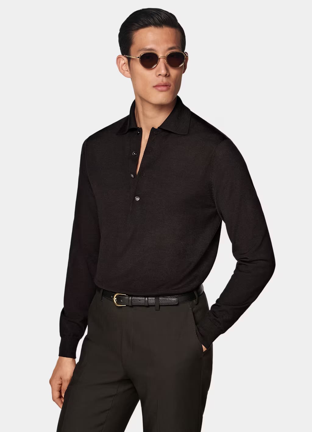 Suitsupply Pure Wool Black Sweater