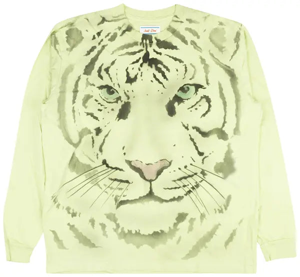 Just Don Airbrush Tiger Long-Sleeve T-Shirt 'Mint Green'