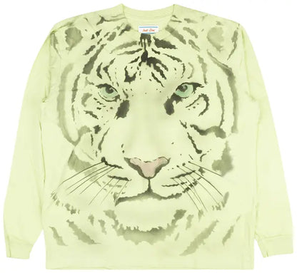 Just Don Airbrush Tiger Long-Sleeve T-Shirt 'Mint Green'
