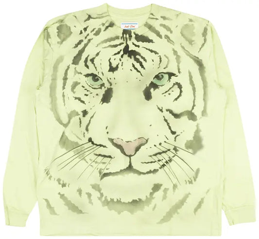 Just Don Airbrush Tiger Long-Sleeve T-Shirt 'Mint Green'