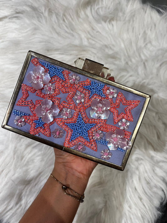 Papa Don't Preach Sequin Clutch