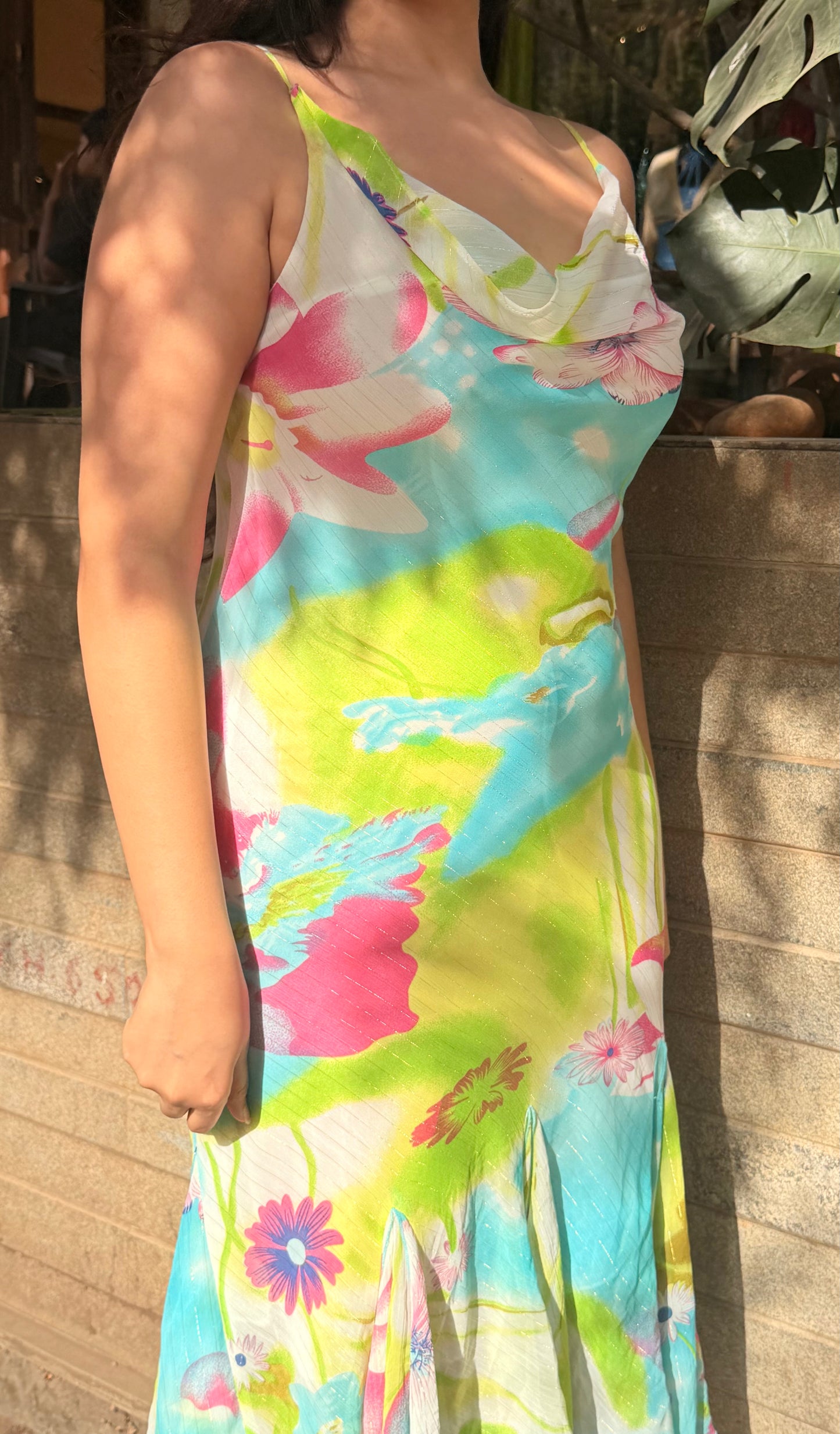 2000's Rom Com Coded Floral Slip Dress