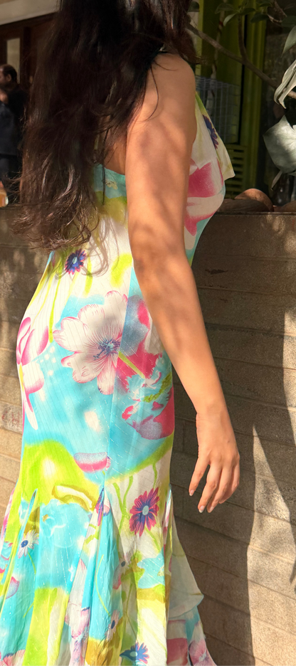 2000's Rom Com Coded Floral Slip Dress