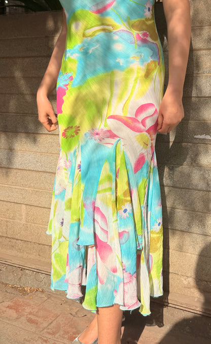 2000's Rom Com Coded Floral Slip Dress