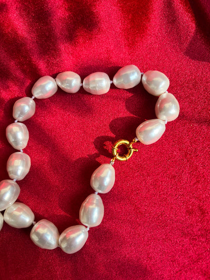 80s Vintage Cultured Pearl Necklace