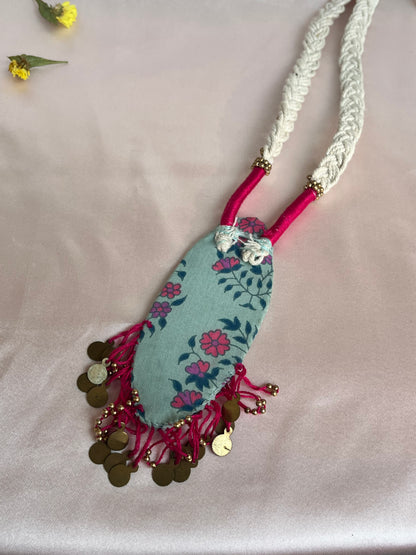 Hastkala Fabric Tassel Neckpiece