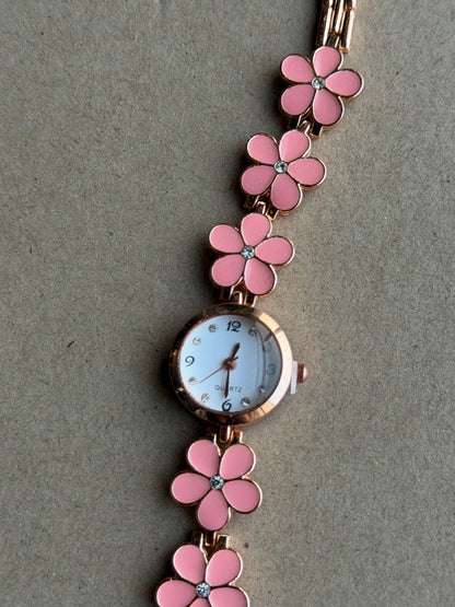 Floral vintage watch