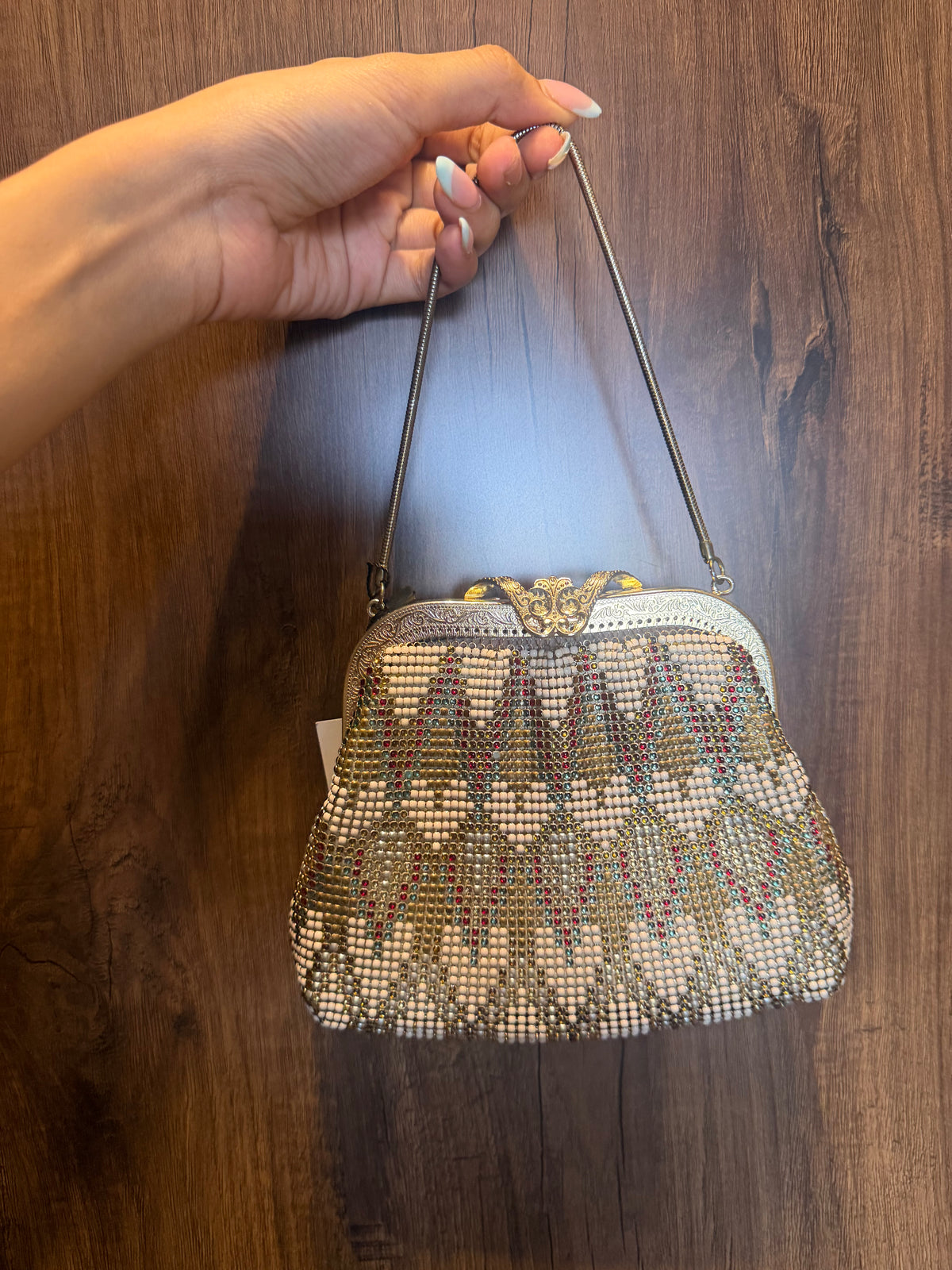 Multi Metal Mesh Mini Vintage Bag