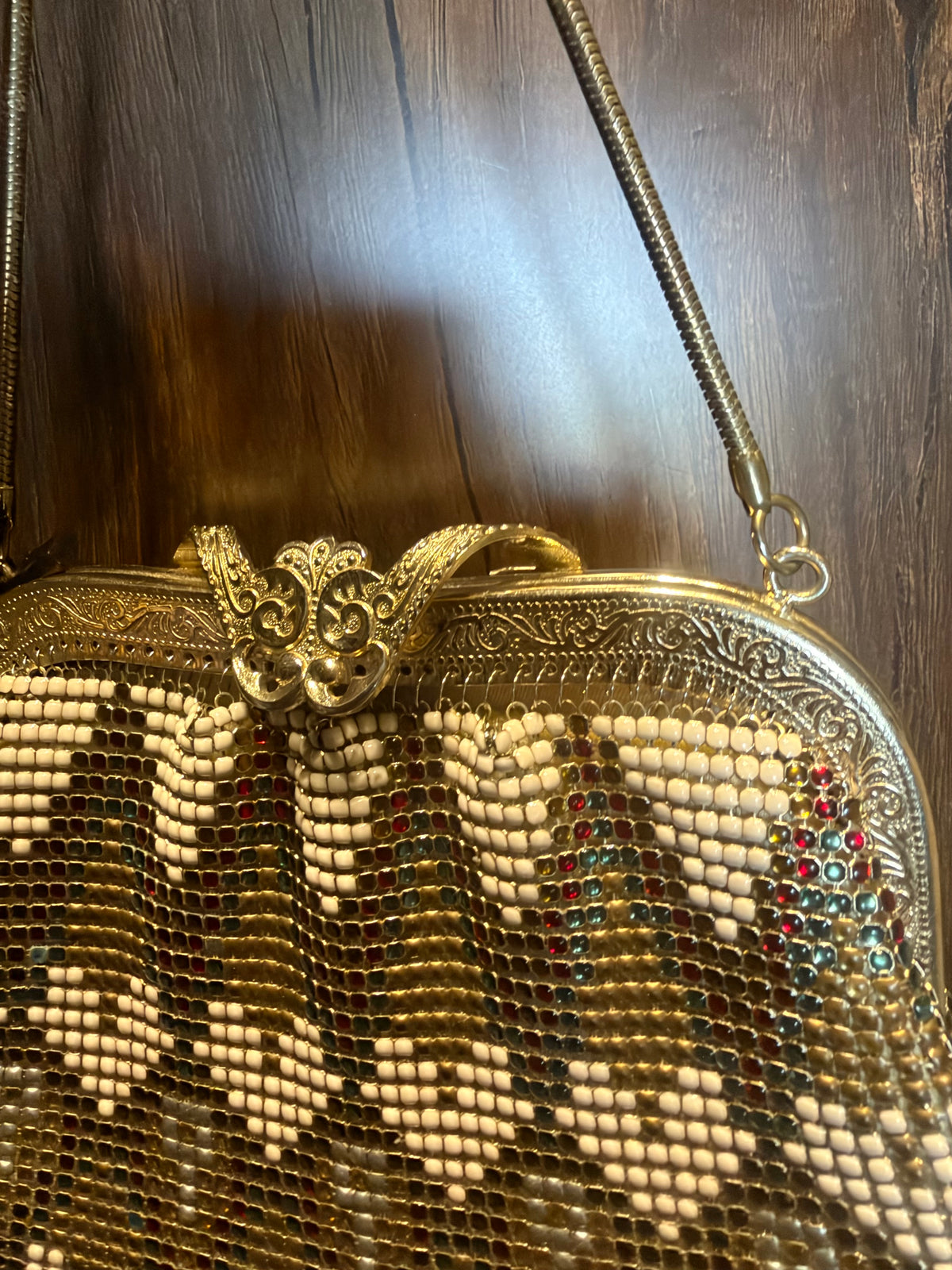 Multi Metal Mesh Mini Vintage Bag