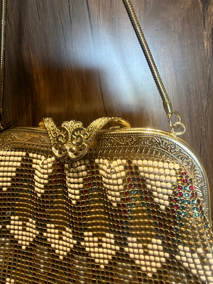 Multi Metal Mesh Mini Vintage Bag