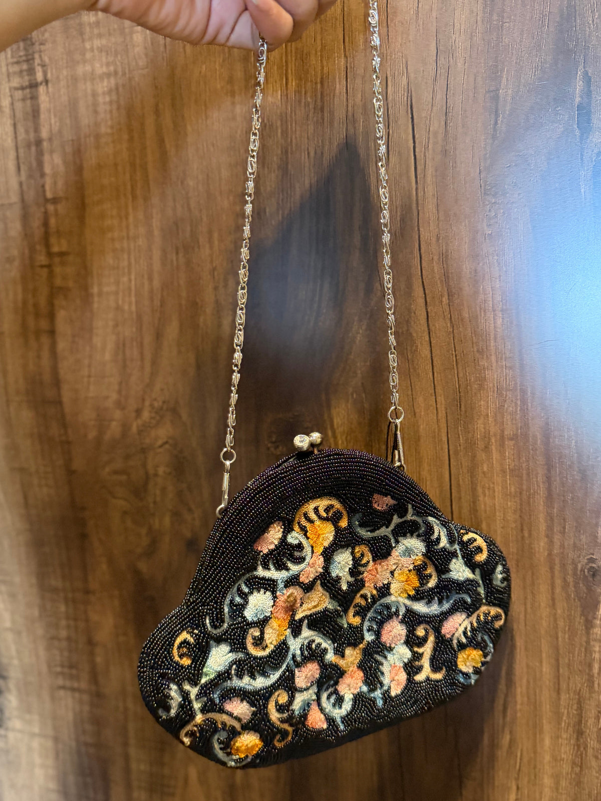 Vintage Bead Embroidered Sling