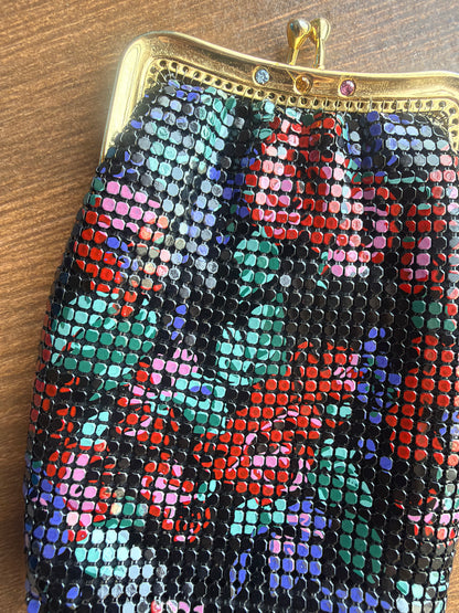 Floral Sequin Cigarette/ Coin Pouch