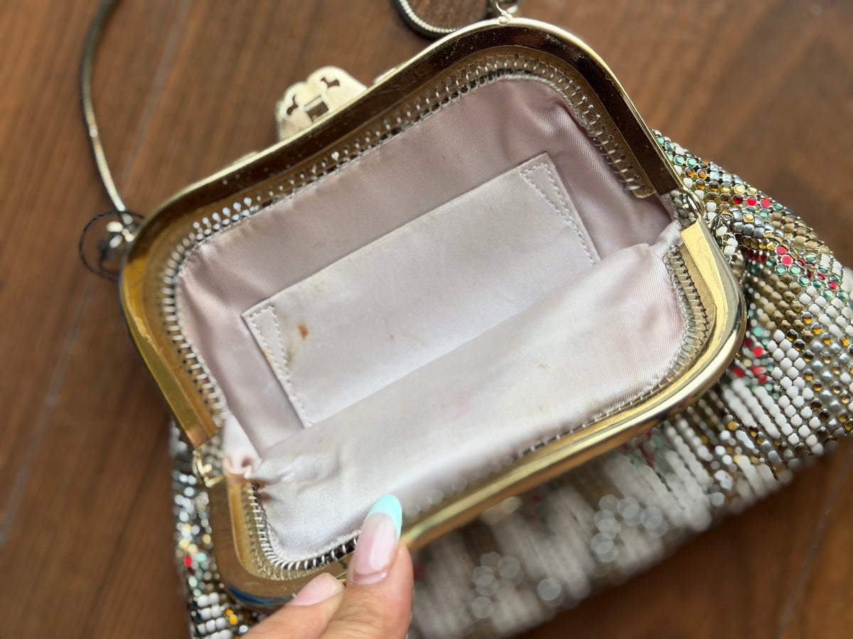 Multi Metal Mesh Mini Vintage Bag