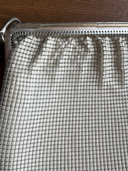 Cream Chain Mail Vintage Bag