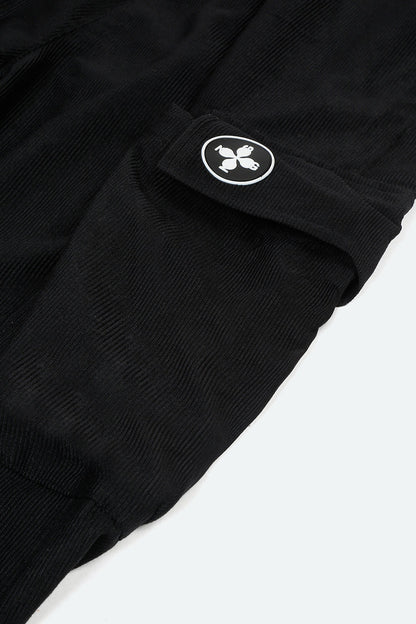 Natty Garb Razor Corduroy Cargos (Black)