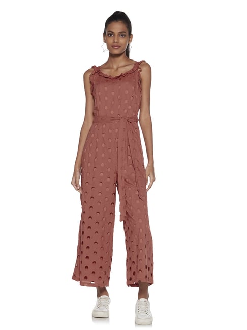 Nuon Westside Brown Pence Jumpsuit