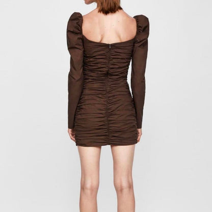 Zara Woman Studio Brown Dress