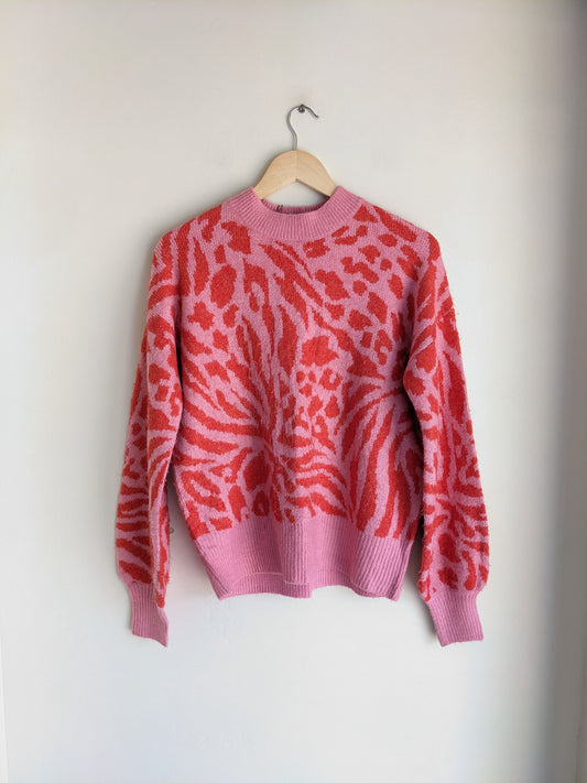 George Red & Pink Sweater